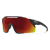 Smith Attack Mag MTB (New Generation!) #-Sunglasses-Smith Optics-Matte Black + ChromaPop Red Mirror Lens-Voltaire Cycles of Highlands Ranch Colorado